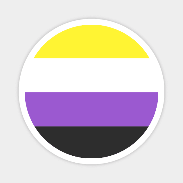 nonbinary pride Magnet by hangryyeena